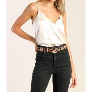 Skies Are Blue White Camisole